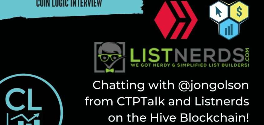 Email Marketing and Content Creating on Hive Blockchain with Jon Olson from Listnerds and CTP