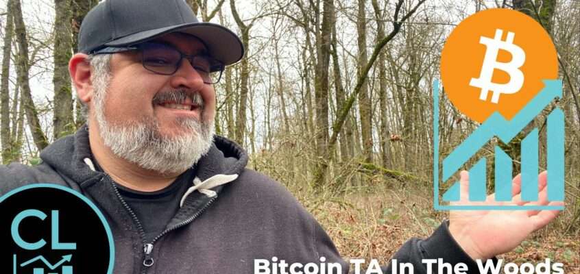 Looking At Bitcoin Charts In The Woods Using Mobile Tradingview