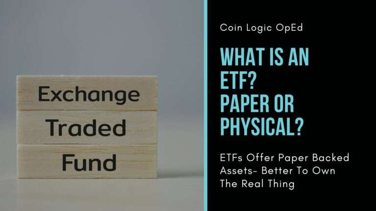 What is an ETF? Paper Versus Physical Assets